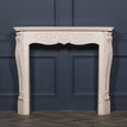 Aged Ivory Fire Surround - Hand Carved