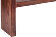 Ajmer Dark Mango Wood Console Table with Shelf