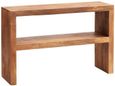 Ajmer Light Mango Wood Console Table with Shelf