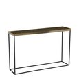 Akola Console Table - Glass and Gold
