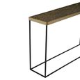 Akola Console Table - Glass and Gold