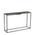 Akola Console Table - Glass and Silver