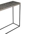 Akola Console Table - Glass and Silver