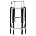 Allessi Console Table - Clear Glass and Chrome - Oval
