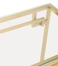 Allure Console Table - Glass - Brushed Gold Base