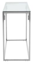 Allure Console Table - Glass - Silver Base