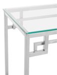Allure Console Table - Glass - Silver Base