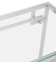 Allure Console Table - Glass - Silver Base
