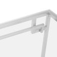 Allure Console Table - Glass - Silver Base