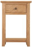 Appleby Petite Oak Console Table with 1 Drawer