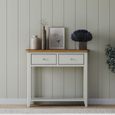 Arden Grey Painted 2 Drawer Console Table