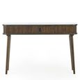 Arya Ribbed Dark Oak Console Table