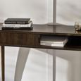Arya Ribbed Dark Oak Console Table