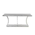 Aurora Console Table - Marble with Stainless Steel Base - Variation Available