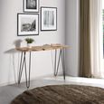 Avellino Console Table - Solid Acacia - Hairpin Legs