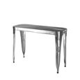 Avro Console Table - Silver Aluminium Cladded