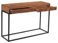 Axis Acacia Wood Console Table - 2 Drawer - Geometric