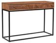 Axis Acacia Wood Console Table - 2 Drawer - Geometric