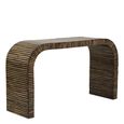 Bambusa Console Table - Curved - Bamboo Inlay