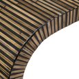 Bambusa Console Table - Curved - Bamboo Inlay