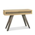 Cadell Aged Oak Console Table - 1 Drawer