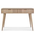 Dansk Scandi Oak Console Table - 2 Drawer
