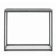 Renzo Zinc & Dark Grey Narrow Console Table