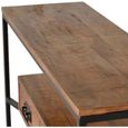 Bergamo Console Table - Industrial Style - Mango Wood - 2 Drawer