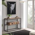 Bergamo Console Table - Industrial Style - Mango Wood - 2 Drawer