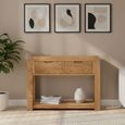 Bergen Console Table - 2 Drawer - Oak