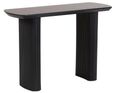Bern Fluted Black Pedestal Console Table