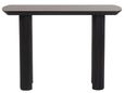 Bern Fluted Black Pedestal Console Table