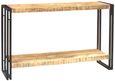 Bhuj Industrial Style Wooden Console Table with Shelf