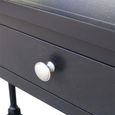 Console Table - Black - 2 Drawer - Small