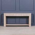 Blanche Acacia Wood Fluted Console Table