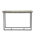 Boho Console Table - Black Bone Inlay - 120cm