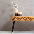 Boho Console Table - 2 Drawer - Natural Mango Wood