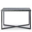 Bria Console Table - Black and White Shell Inlay