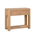 Carly Console Table - 2 Drawer - Oak