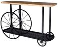Cart Industrial Style Console Table