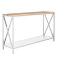 Chiswick Console Table - Oak and Metal