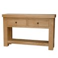Bordeaux Console Table - 2 Drawer - Oak