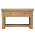 Bordeaux Console Table - 2 Drawer - Oak