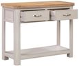 Clarion Console Table - 2 Drawer - Oak and Grey