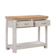 Clarion Console Table - 2 Drawer - Oak and Grey