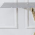 Clearance - Chopstick Grey Glass Console Table with Gold Metal Legs