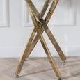 Clearance - Chopstick Grey Glass Console Table with Gold Metal Legs