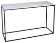 Clearance - Kensal White Marble and Black Console Table - FSS13282