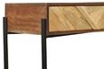Clearance - Rennes Chevron 2 Drawer Console Table - Rustic Mango Wood - Brand New Item