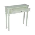 Clearance - Solana French Lime White 1 Drawer Console Table - A292